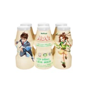 Lốc 6 chai Nuvi sữa chua uống lên men chai 100ml