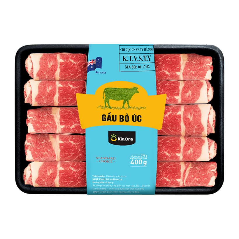 Gầu bò Úc cắt lát New Zealand 400G